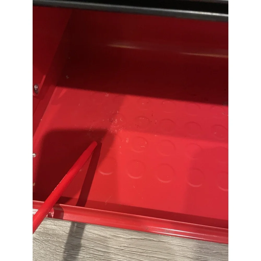 Brabantia Bread Box Belgium Retro Rare Red Variant Metal Used